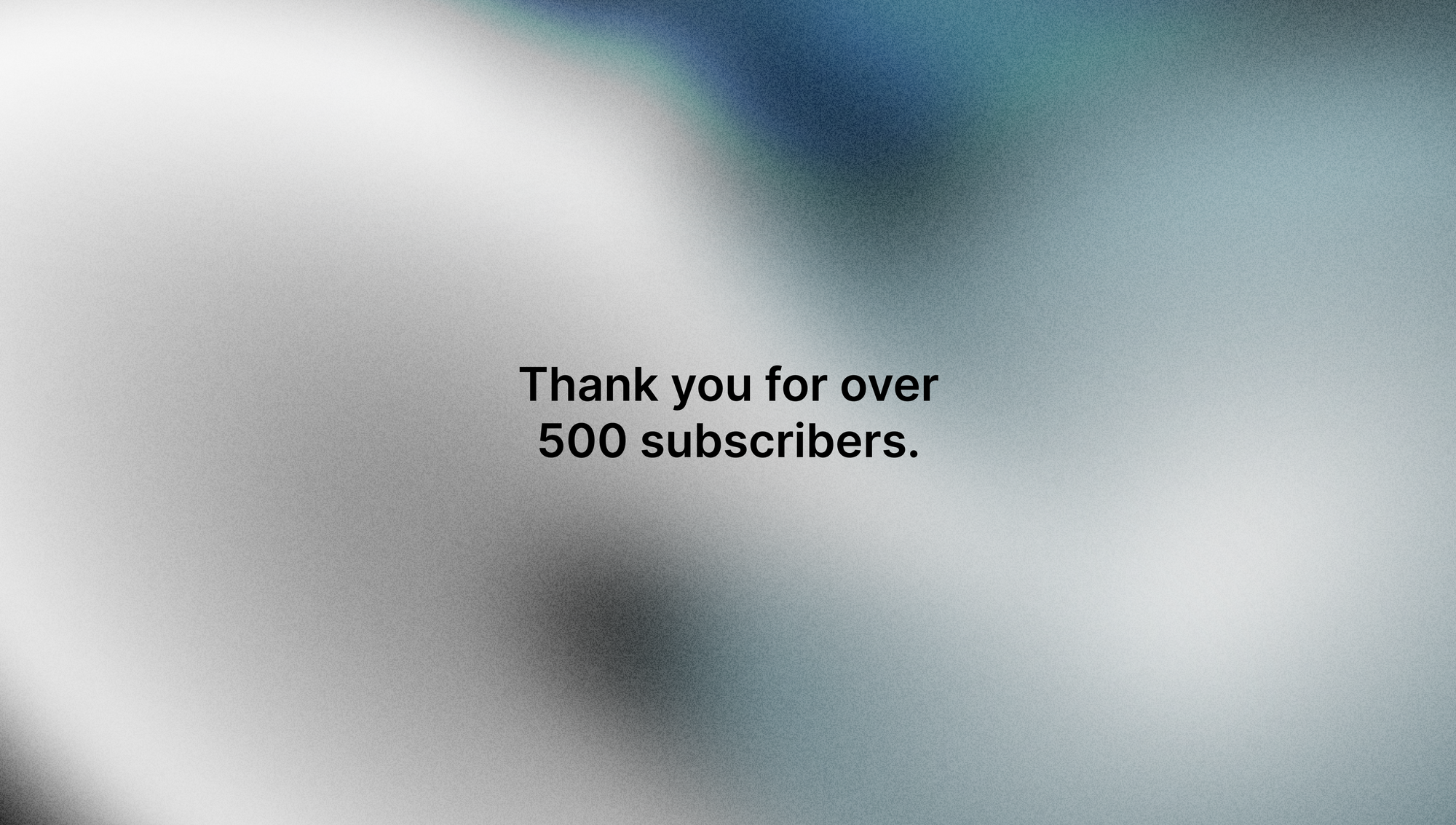 Celebrating 500 subscribers - Thank You ❤️