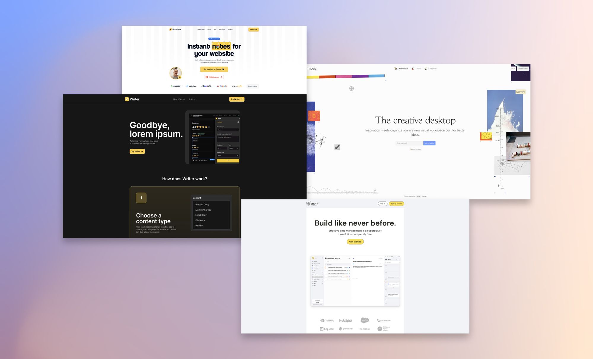 The creative desktop & Writing as strategy