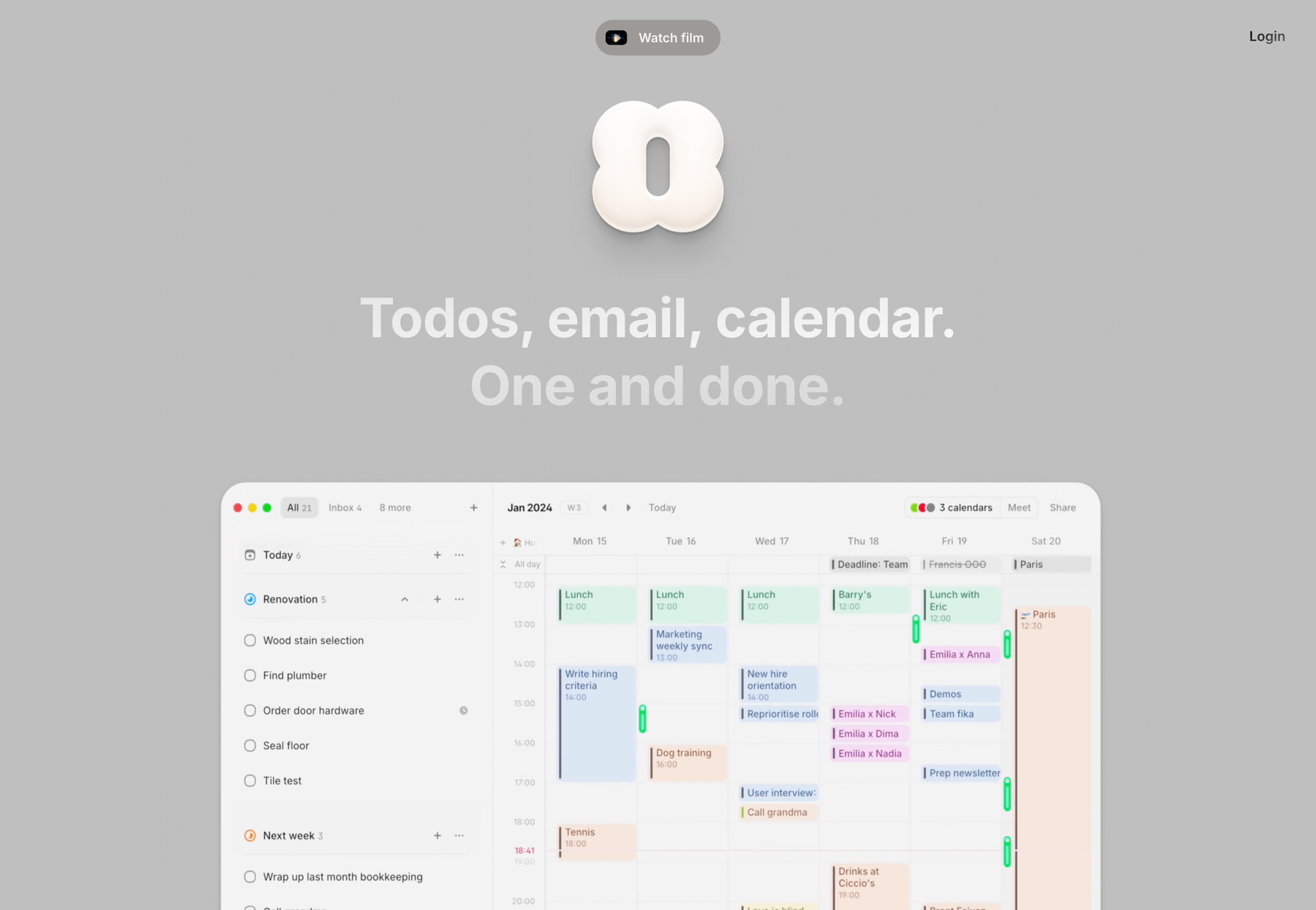 Screenshot of amie.so hero section